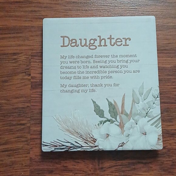 None Other - Plaque For Daughter
